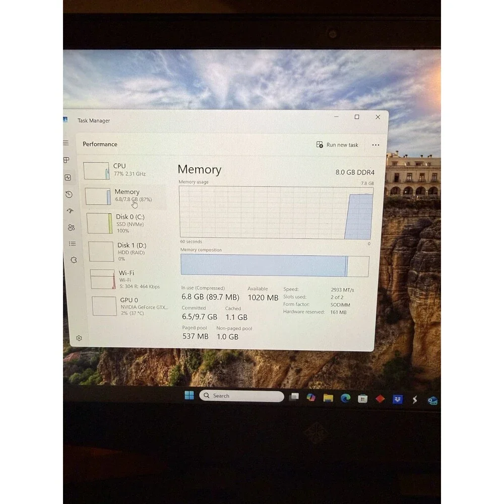 HP omen 15dh1070wm